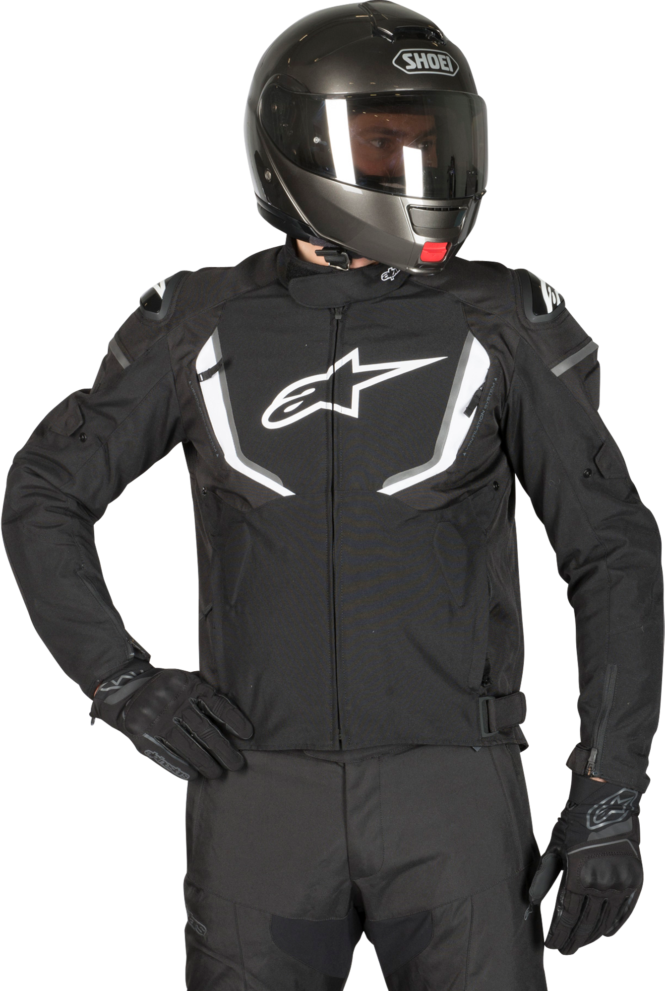 Alpinestars Giacca T-GP V2 Waterproof Nero-Bianco