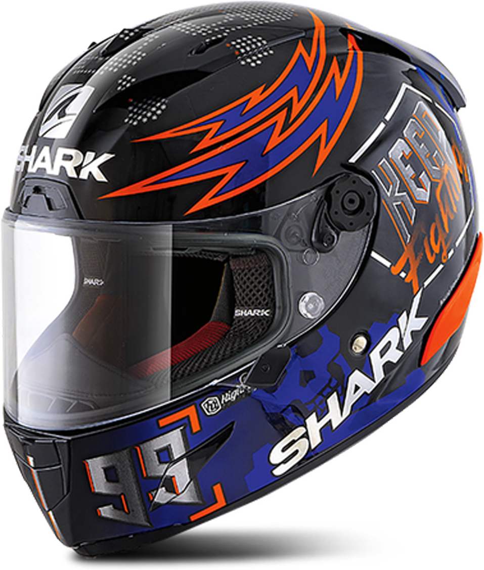 Shark Casco Integrale Race-R Pro Lorenzo Catalunya GP 2019 GP Nero-Rosso-Blu