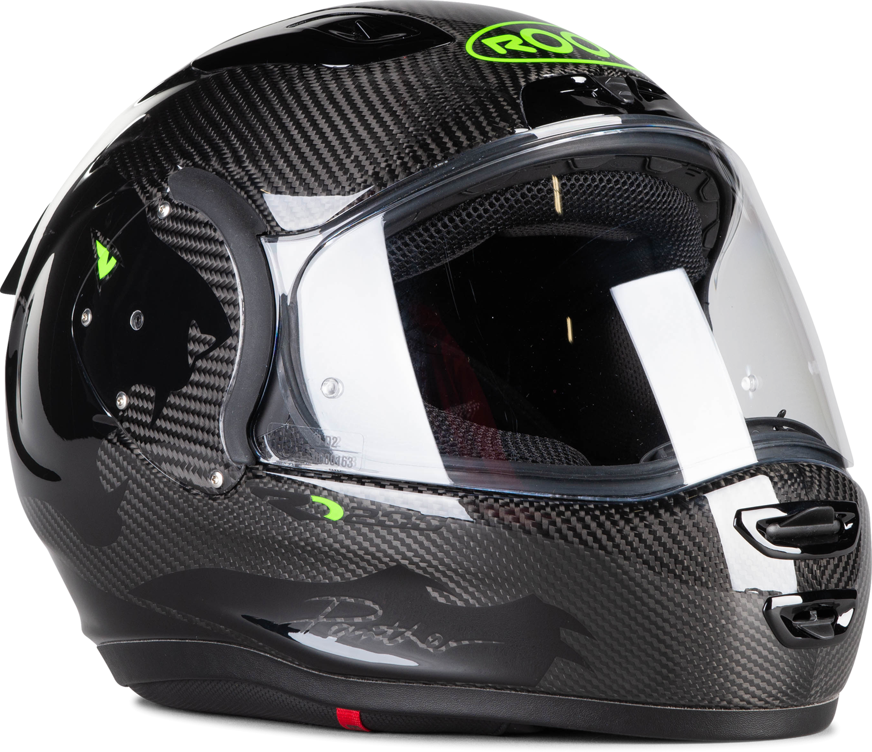 Roof Casco Integrale RO200 Carbonio Nero-Verde Fluo