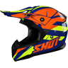 Shot Race Gear Casco Cross Shot Pulse Revenge Blu-Arancio-Giallo