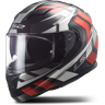 LS2 Casco Integrale  FF320 Stream Evo Loop Nero-Rosso