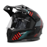 Acerbis Casco Adventure Bambino  Rider Dual Nero-Rosso