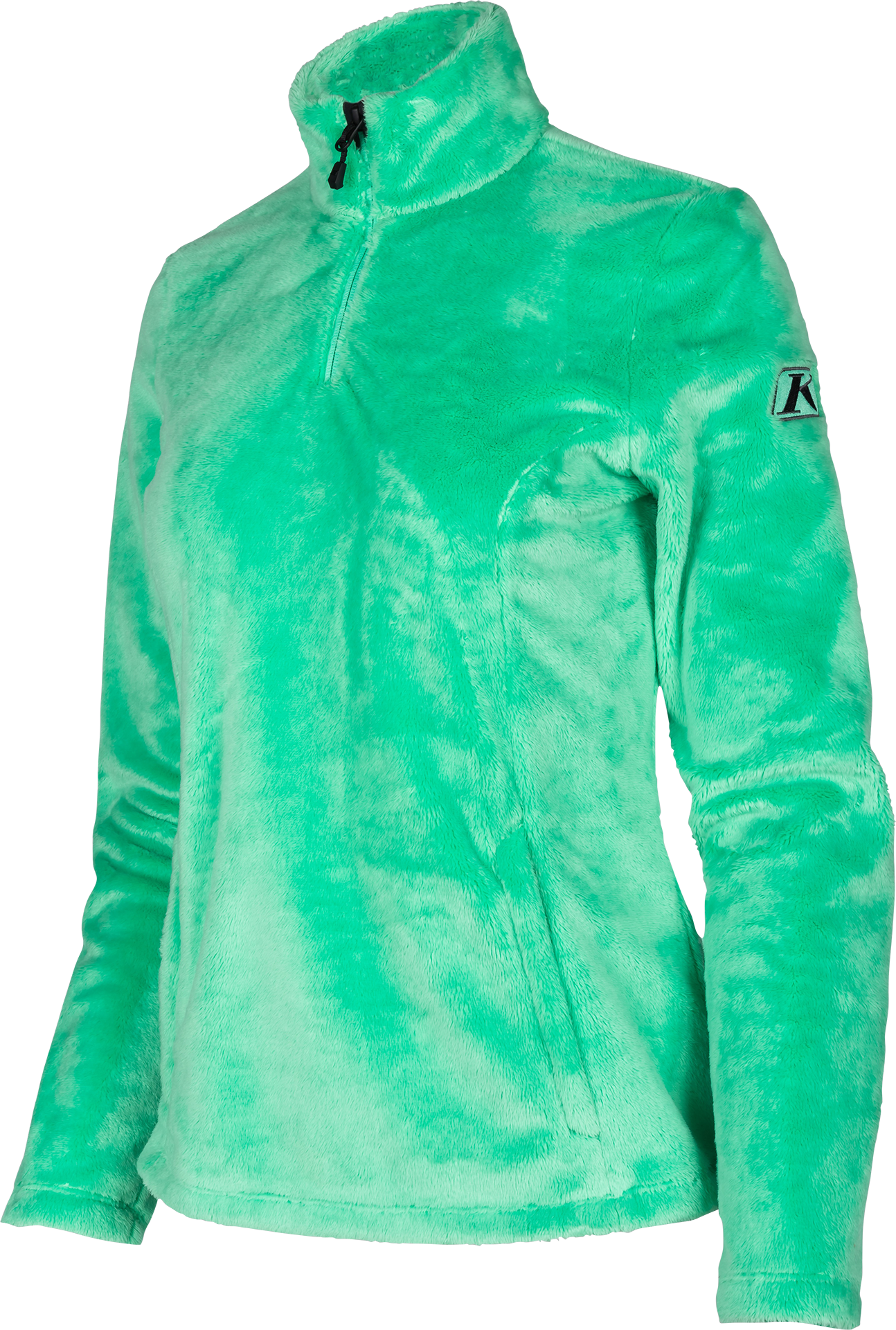 KLIM Maglia Donna  Cascade 1/4 Zip Wintermint-Asfalto