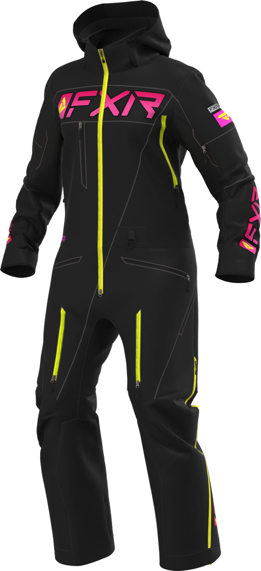 FXR Tuta Donna  Ranger Instinct Lite Nero-Raspbry Fade-Fluo