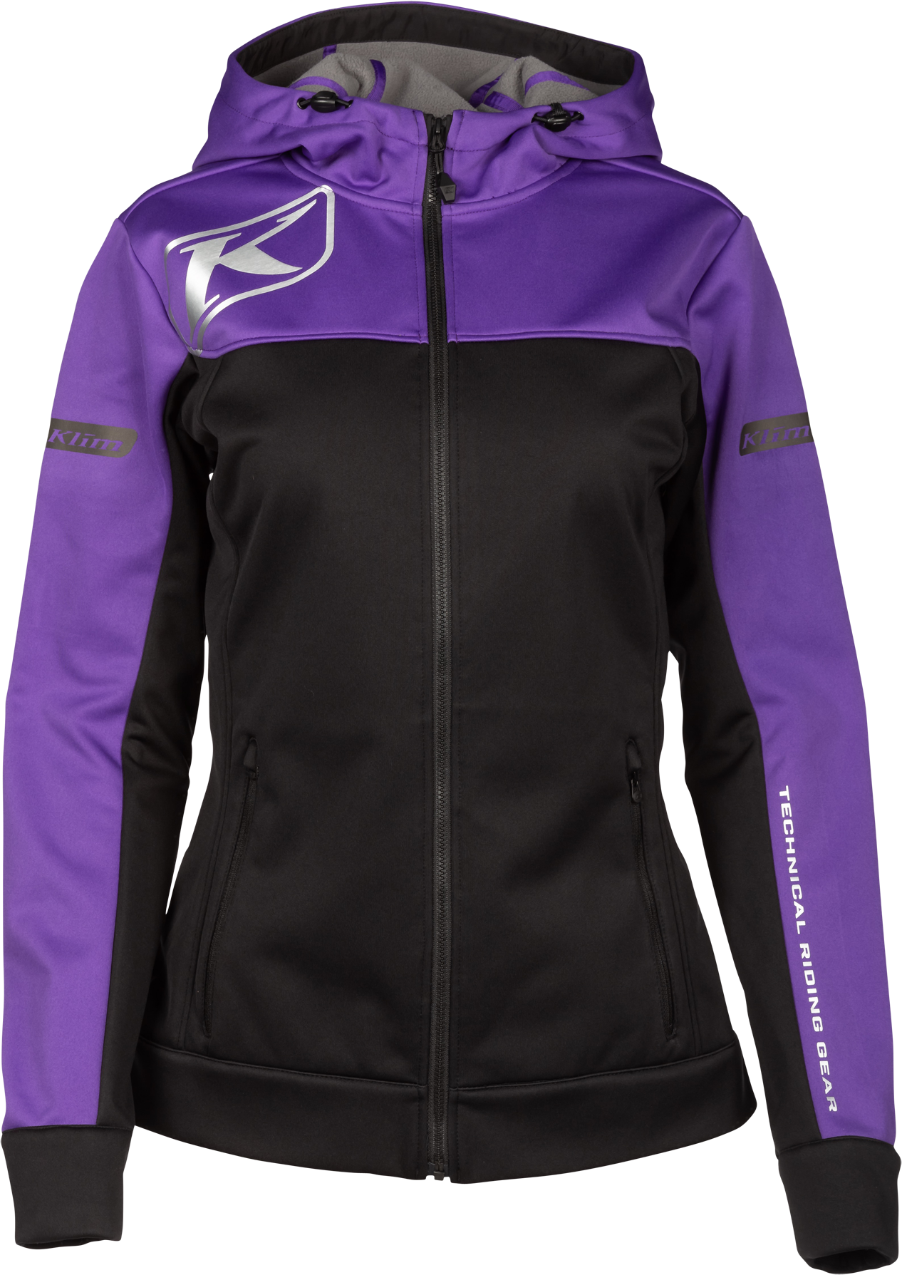 KLIM Felpa Donna  Evolution Nero-Heliotrope