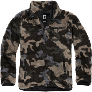 Brandit Giacca  Teddyfleece Troyer Camo Scuro