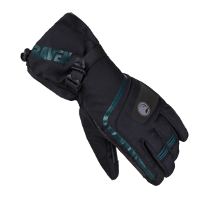 Raven Guanti  Yeti Nero-Verde Foresta