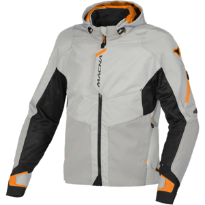 Macna Giacca Moto  Beacon Grigio-Arancio