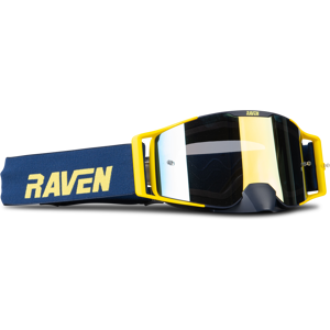 Raven Maschera Cross  Halcon Giallo-Blu Lente Revo Giallo + Lente Trasparente