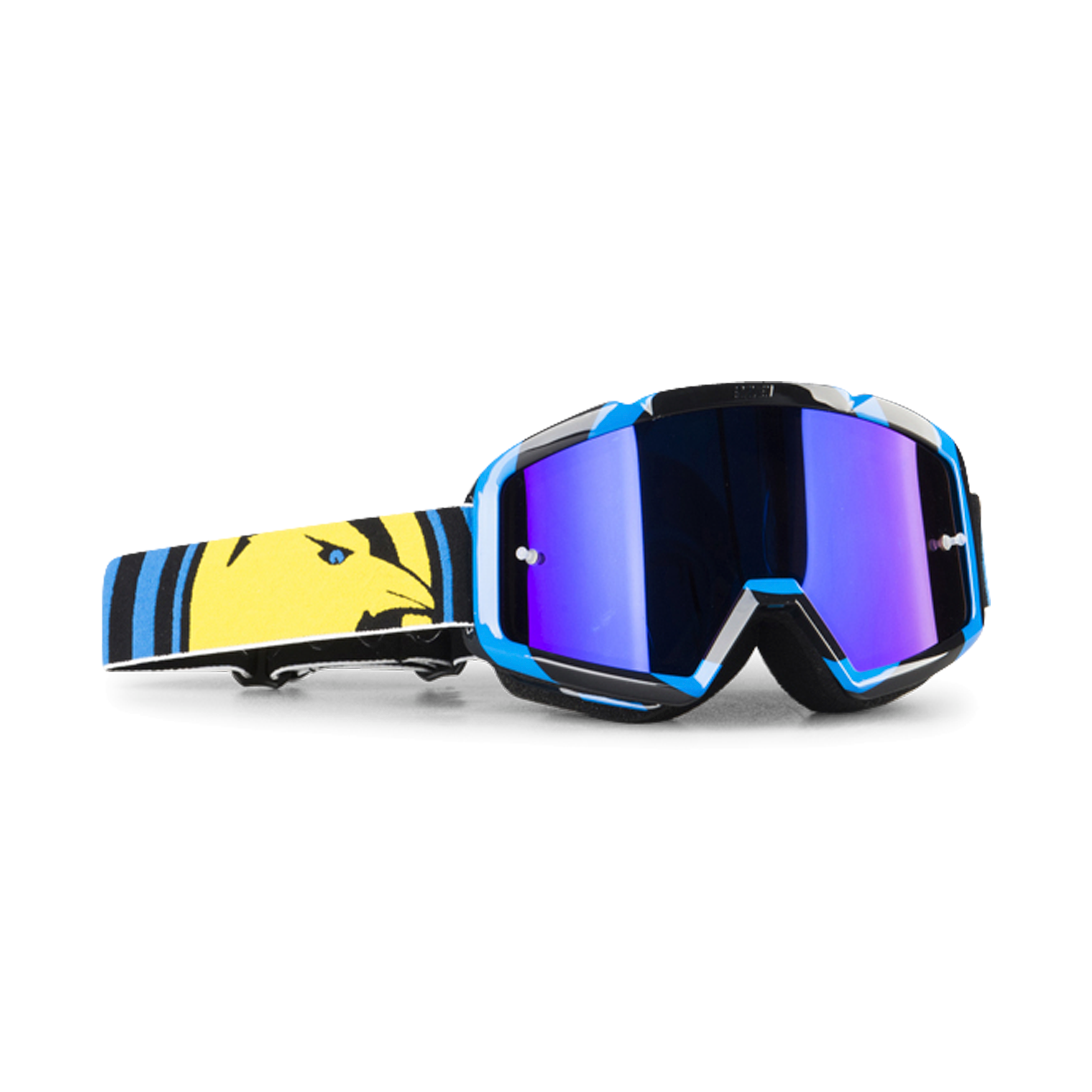 Raven Maschera  Strike Lente Doppia Lente Ipno Blu Specchio