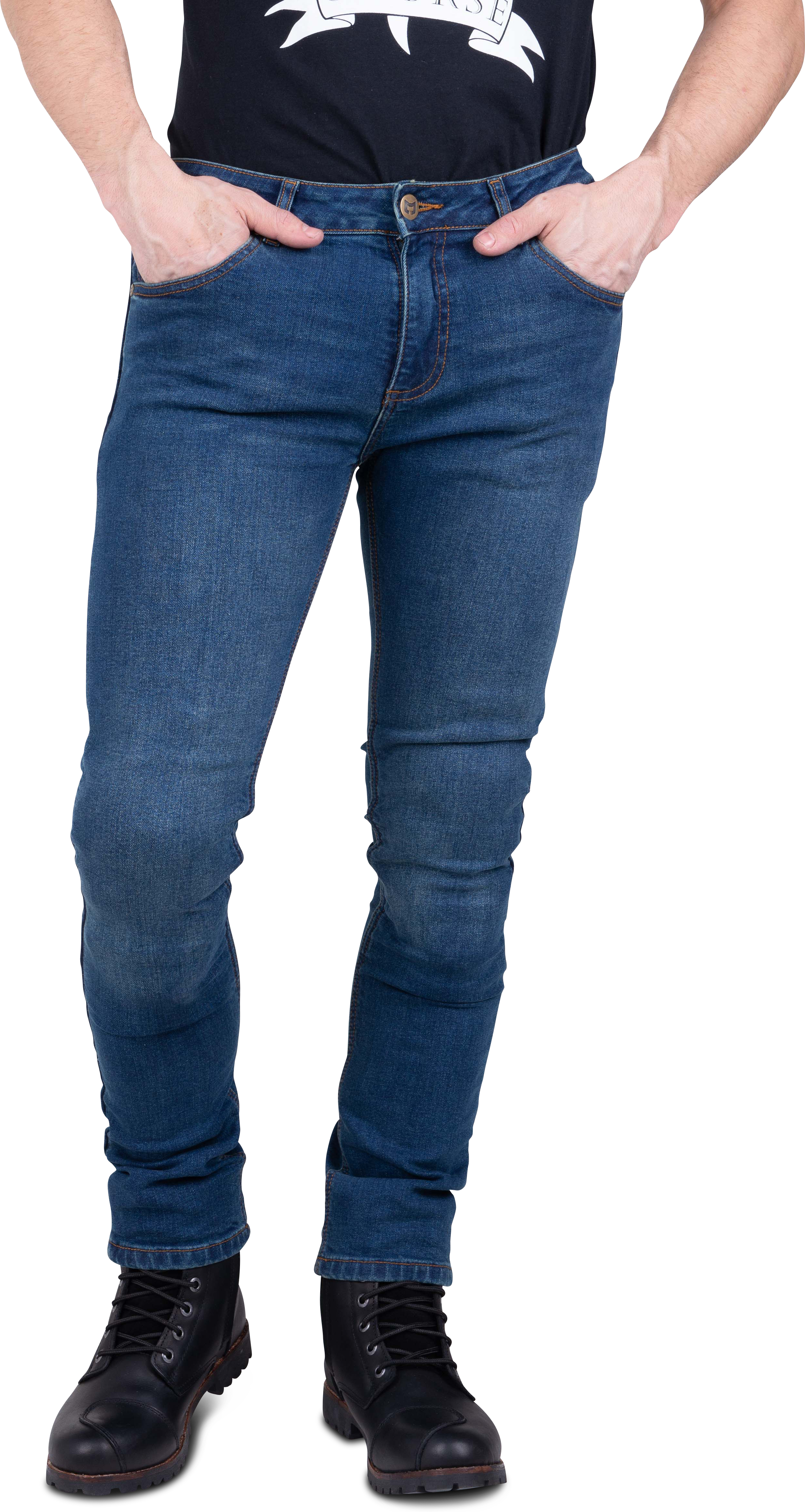 Course Jeans Moto  Ethan Slim Fit Blu Scuro