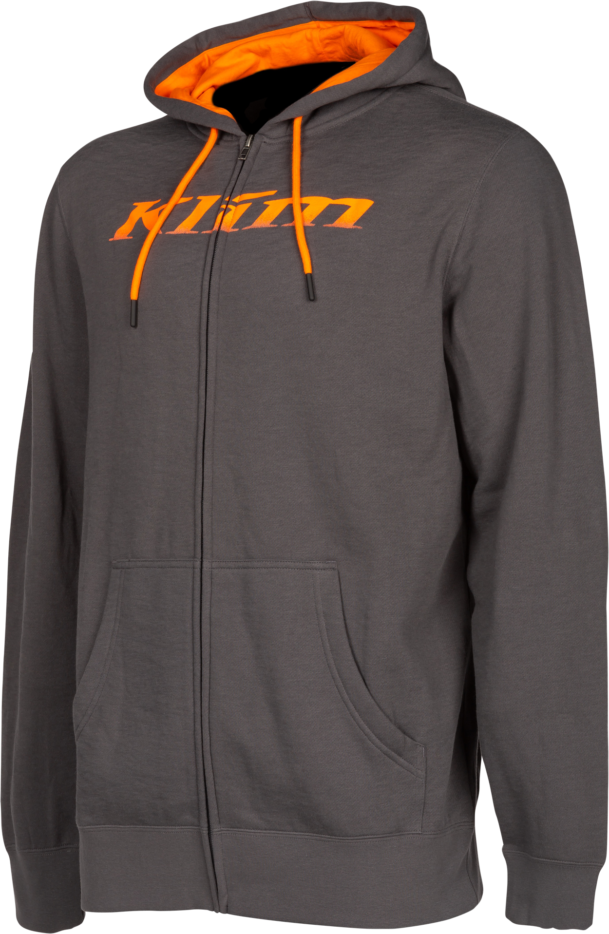 KLIM Felpa  Shadow Zip Up Asfalto-Arancio