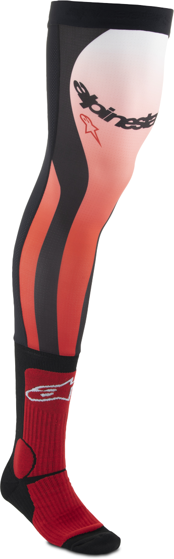 Alpinestars Calze Cross  Knee Brace Rosso-Bianco