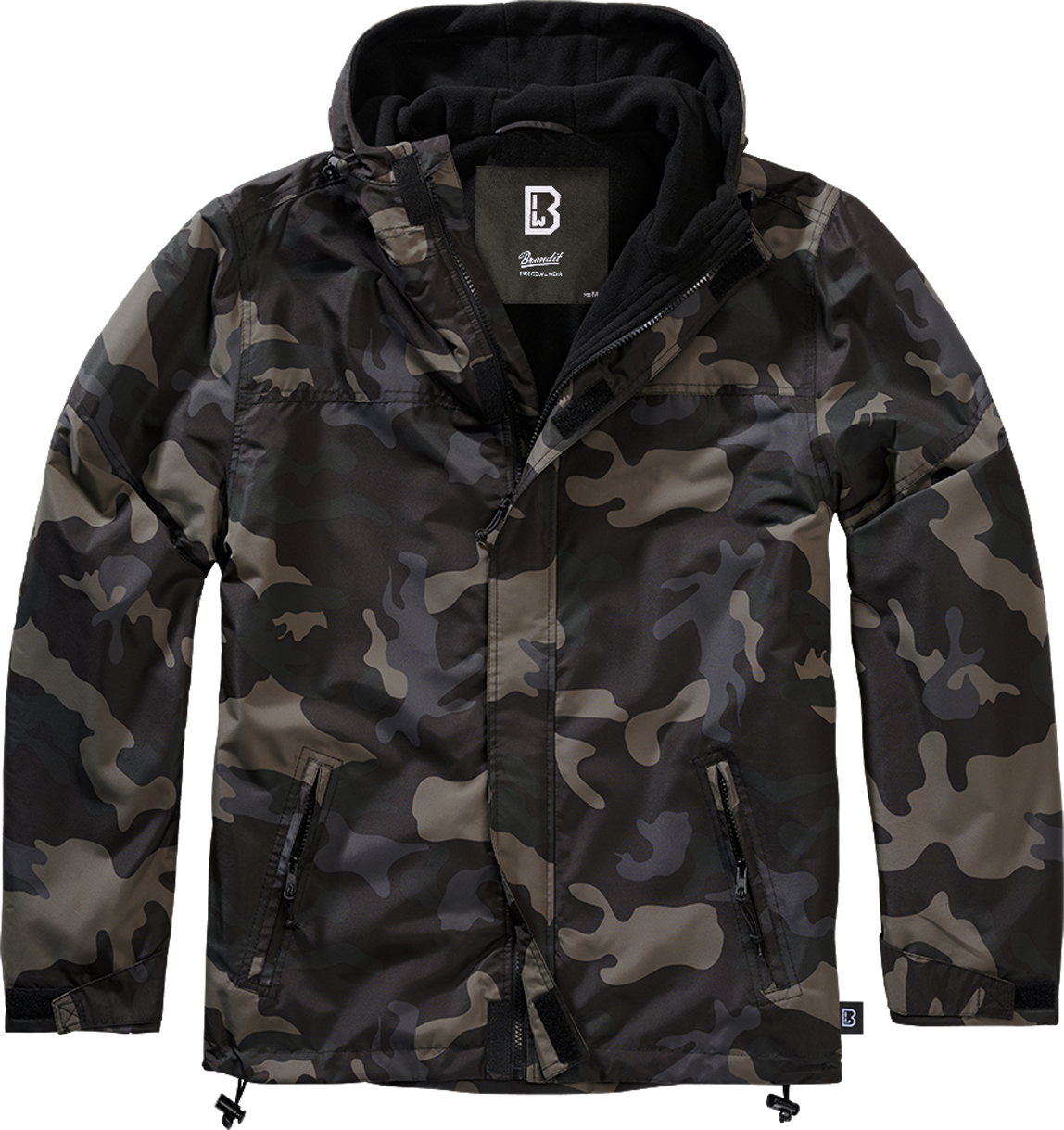 Brandit Giacca a Vento  Frontzip Camo Scuro