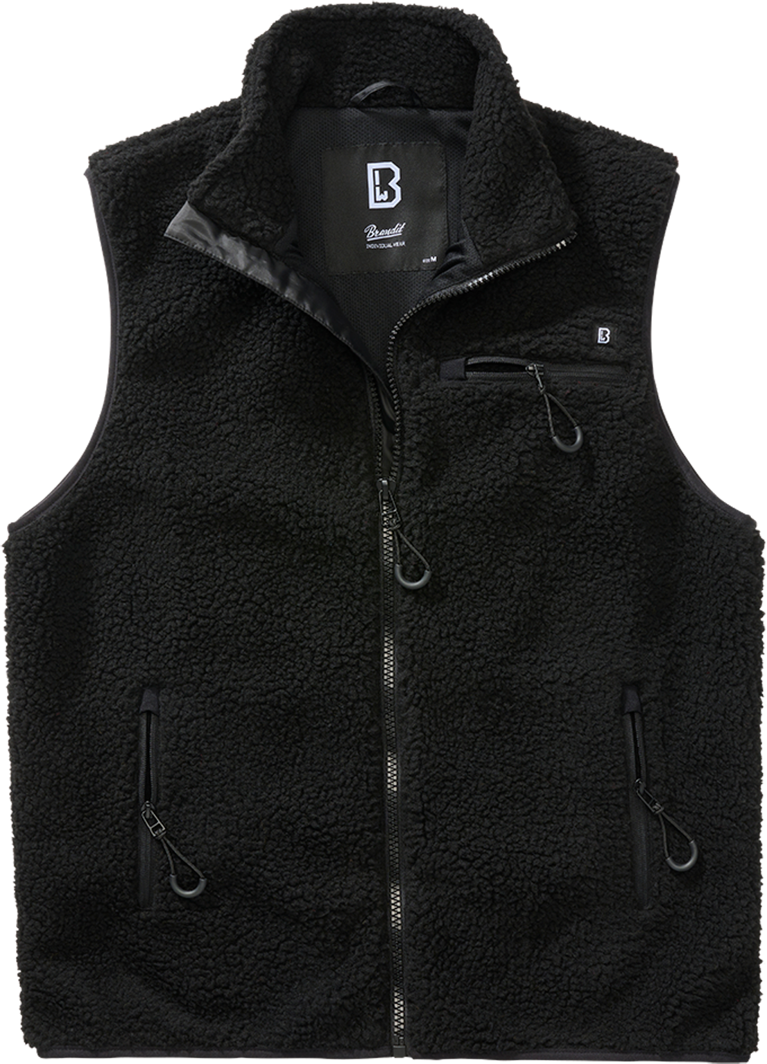 Brandit Gilet  Teddyfleece Nero