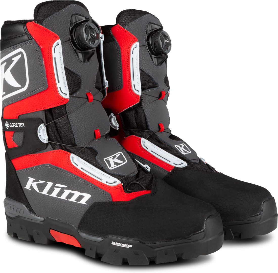 KLIM Stivali Motosli  Klutch GTX BOA Rossi