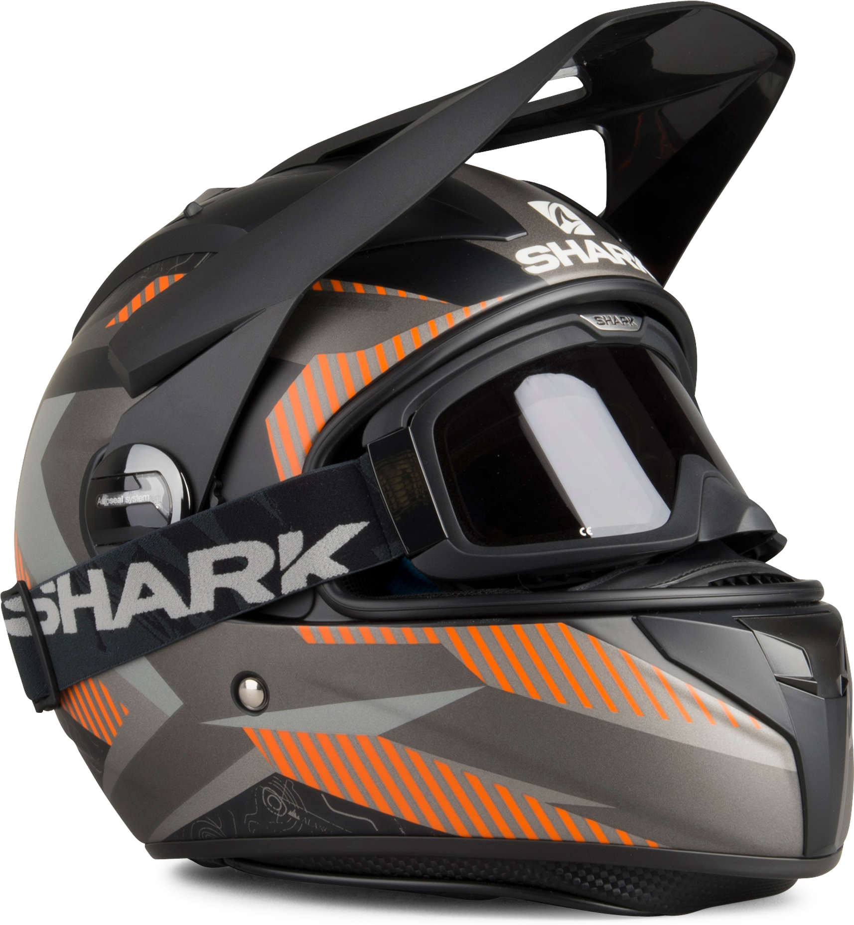 Shark Casco adventure  Explore-R Peka Nero-Marrone Shark Casco adventure  Explore-R Peka Nero-Marrone