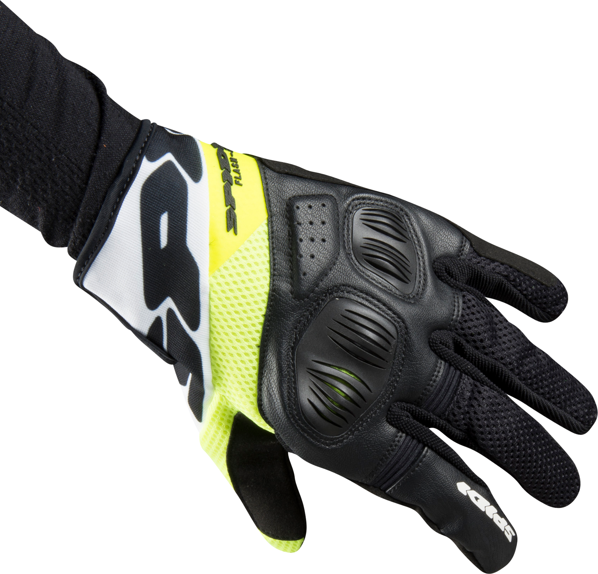 Spidi Guanti  Flash-R EVO Nero-Giallo fluo Spidi Guanti  Flash-R EVO Nero-Giallo fluo