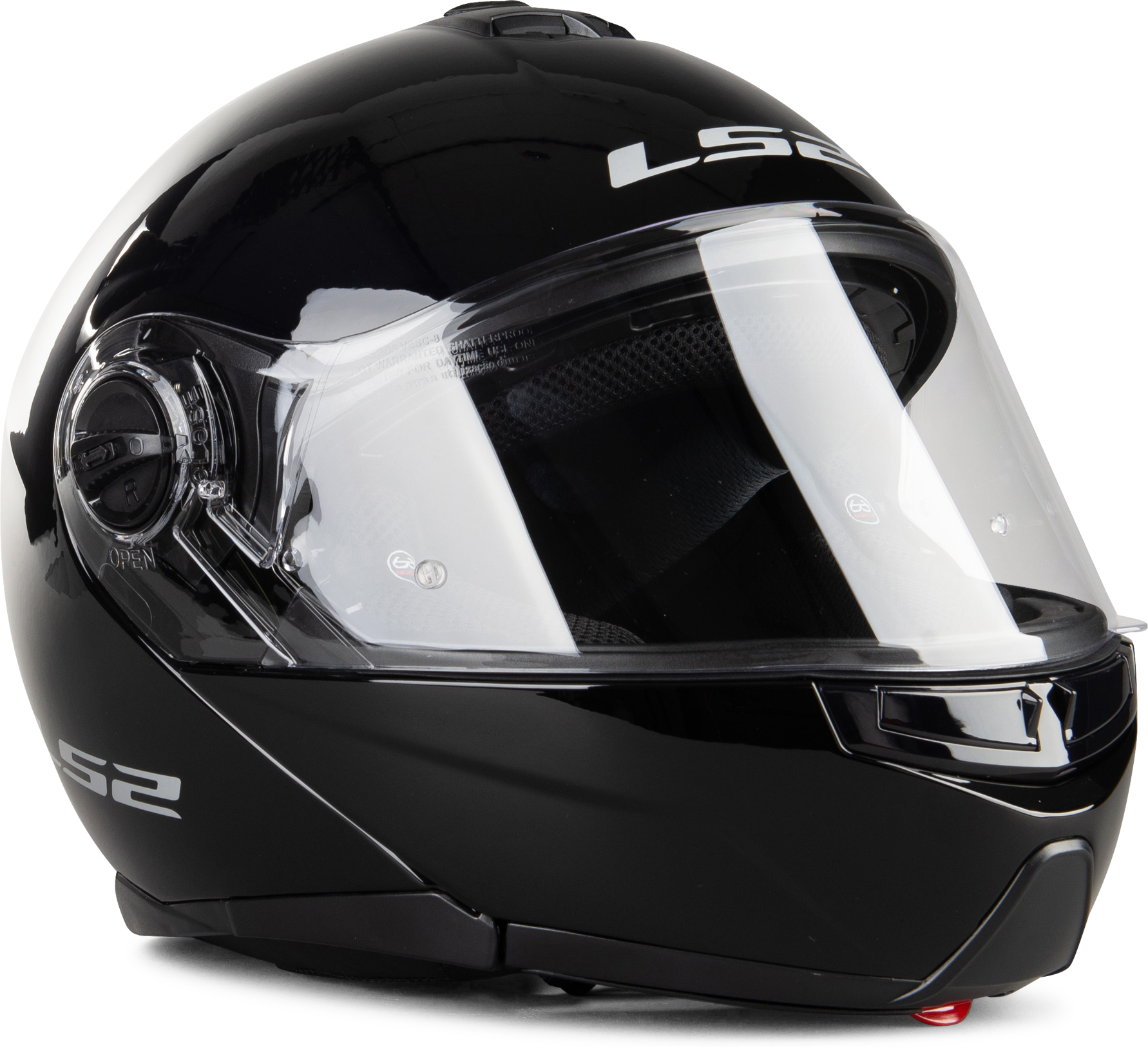 LS2 Casco Modulare  FF325 Strobe Nero Lucido