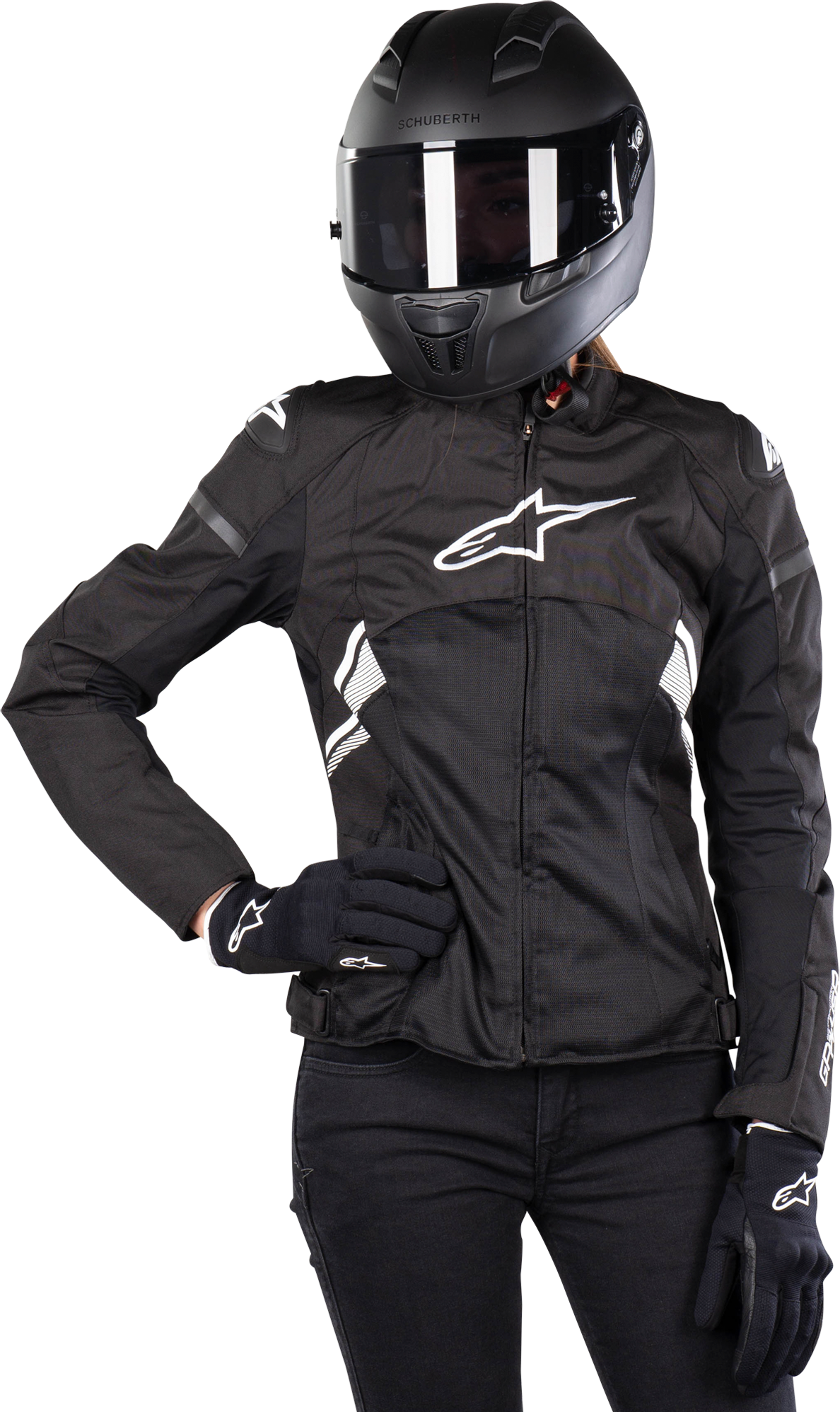 Alpinestars Giacca Moto Donna  Stella T-GP Plus R V3 Air Nero-Bianco Alpinestars Giacca Moto Donna  Stella T-GP Plus R V3 Air Nero-Bianco