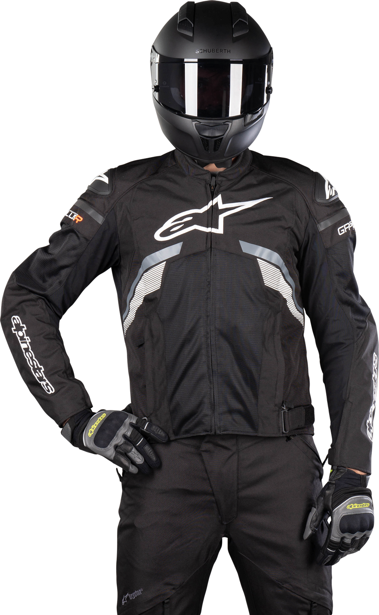 Alpinestars Giacca Moto  T-GP Plus R V3 Air Nero-Grigio-Bianco Alpinestars Giacca Moto  T-GP Plus R V3 Air Nero-Grigio-Bianco