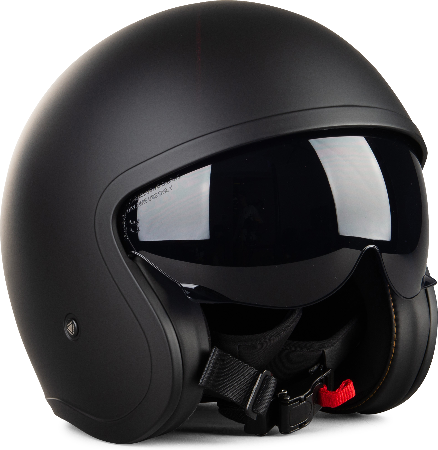 LS2 Casco Open Face  OF599 Spitfire Single Mono Nero Opaco LS2 Casco Open Face  OF599 Spitfire Single Mono Nero Opaco