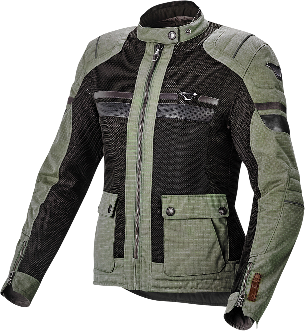 Macna Giacca Moto Donna  Fluent Verde-Nero Macna Giacca Moto Donna  Fluent Verde-Nero