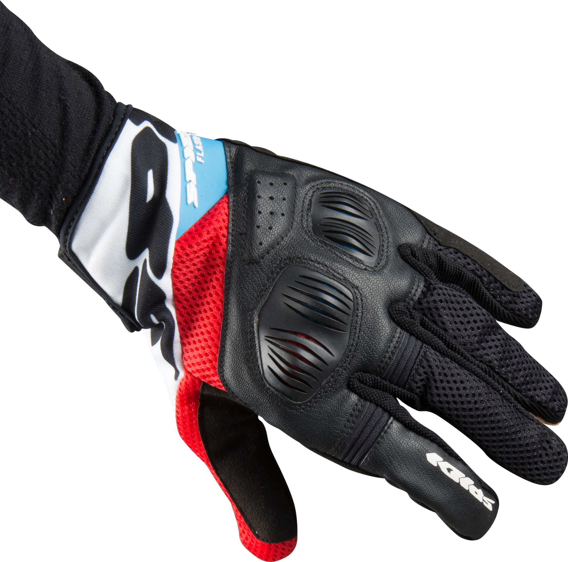 Spidi Guanti  Flash-R EVO Rosso-Azzurro Spidi Guanti  Flash-R EVO Rosso-Azzurro