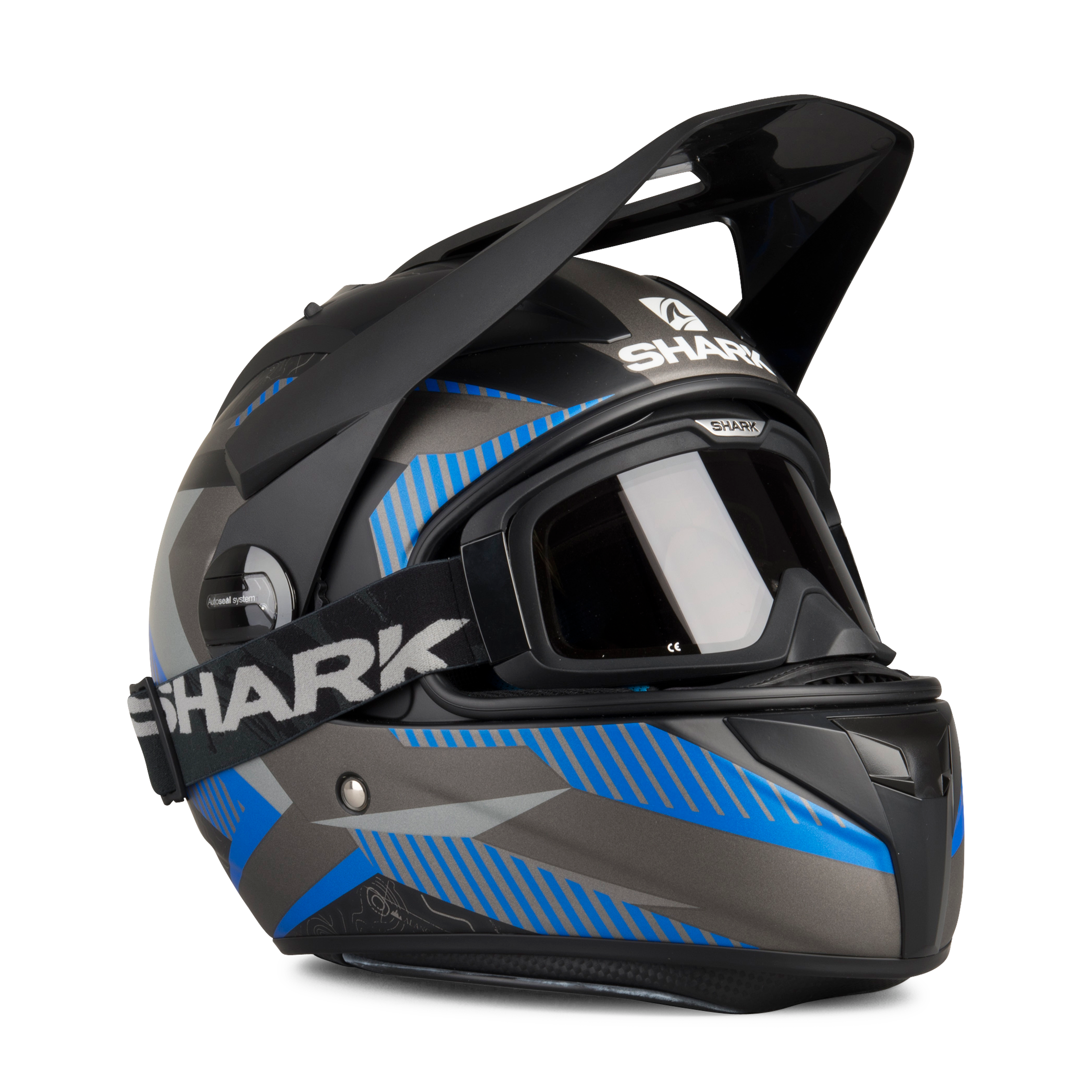 Shark Casco adventure  Explore-R Peka Nero-Blu