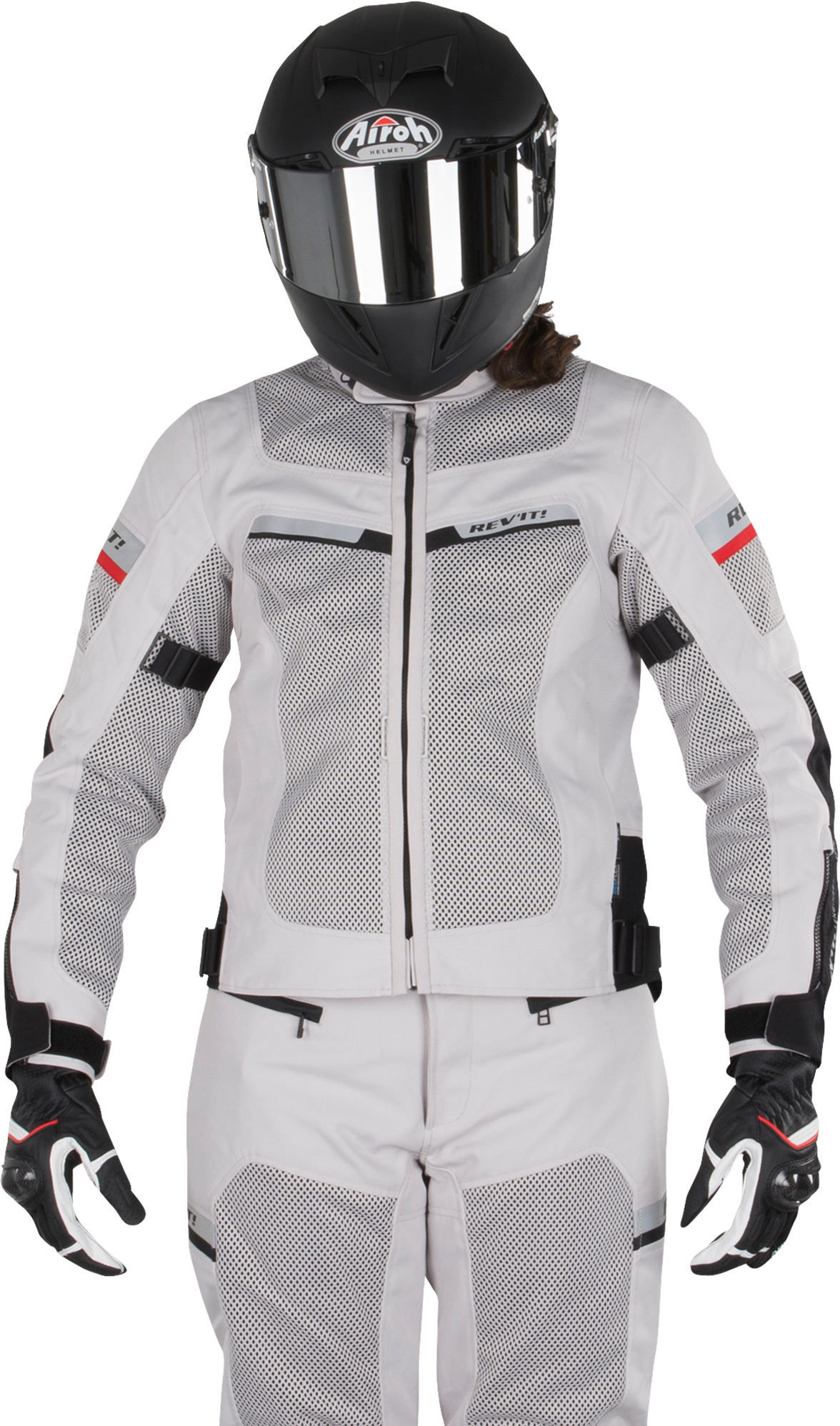 REV'IT! Giacca moto Donna  Tornado 2 Argento-Nero REV'IT! Giacca moto Donna  Tornado 2 Argento-Nero