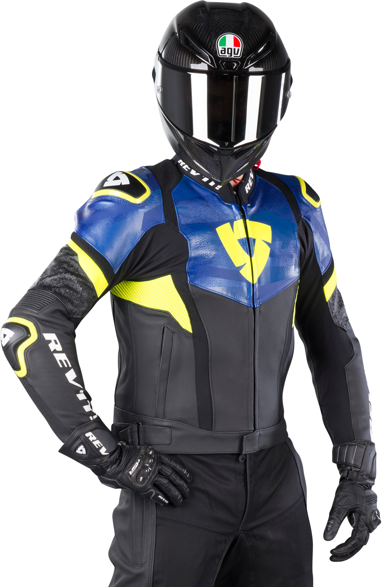 REV'IT! Giacca Moto  Bowery Nero-Blu REV'IT! Giacca Moto  Bowery Nero-Blu