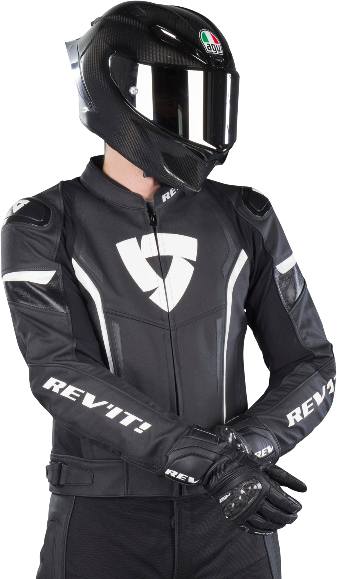 REV'IT! Giacca Moto  Glide Vintage Nero-Bianco REV'IT! Giacca Moto  Glide Vintage Nero-Bianco