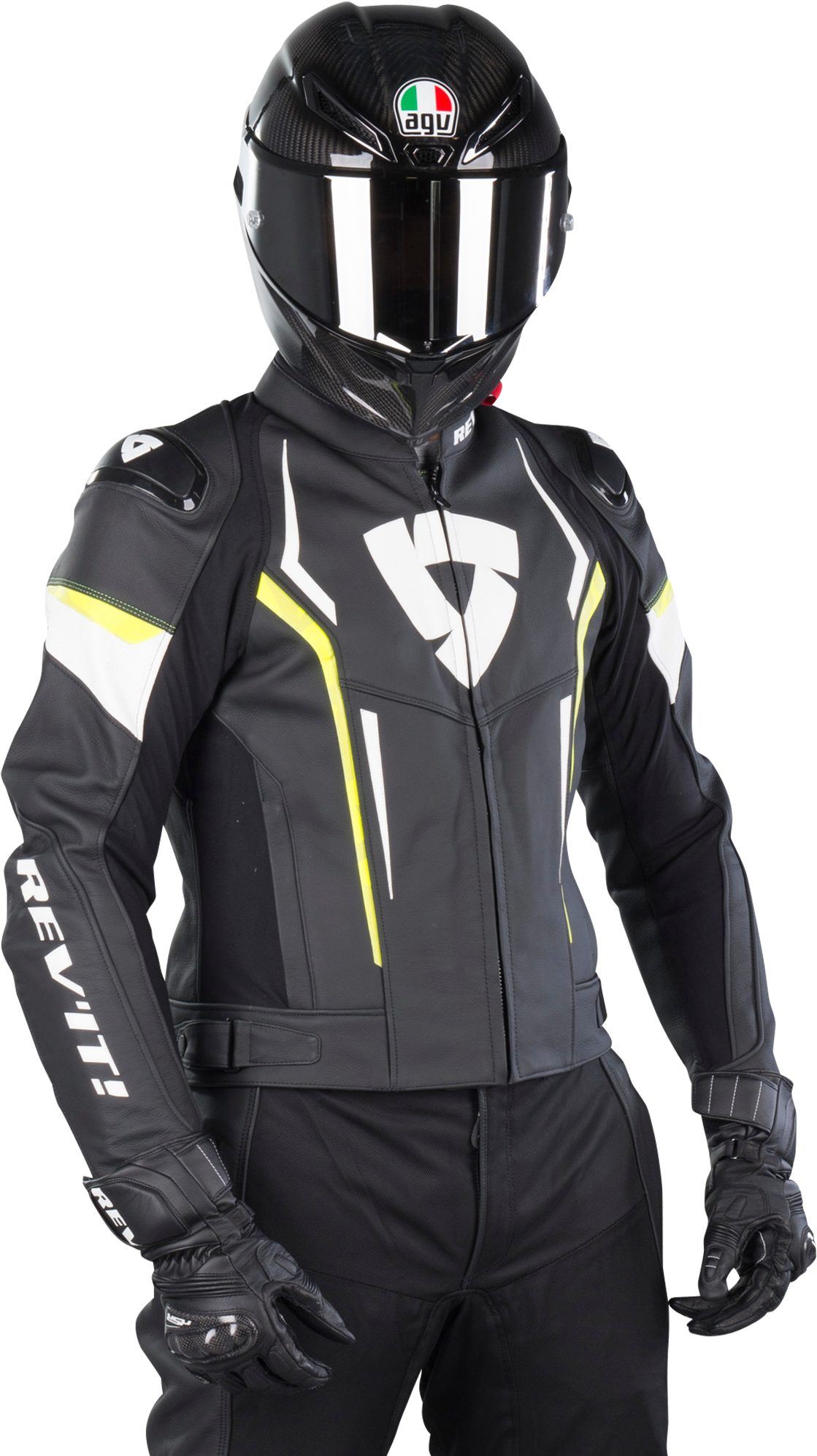 REV'IT! Giacca Moto  Glide Nero-Giallo Fluo REV'IT! Giacca Moto  Glide Nero-Giallo Fluo