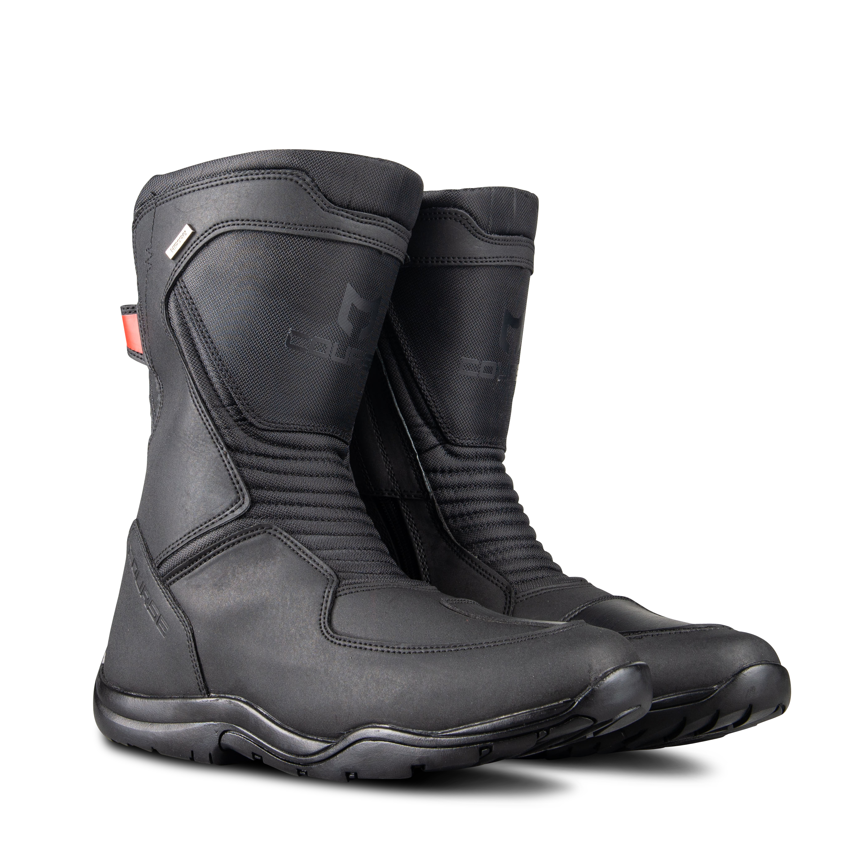 Course Stivali Moto  Mid Velcro Neri