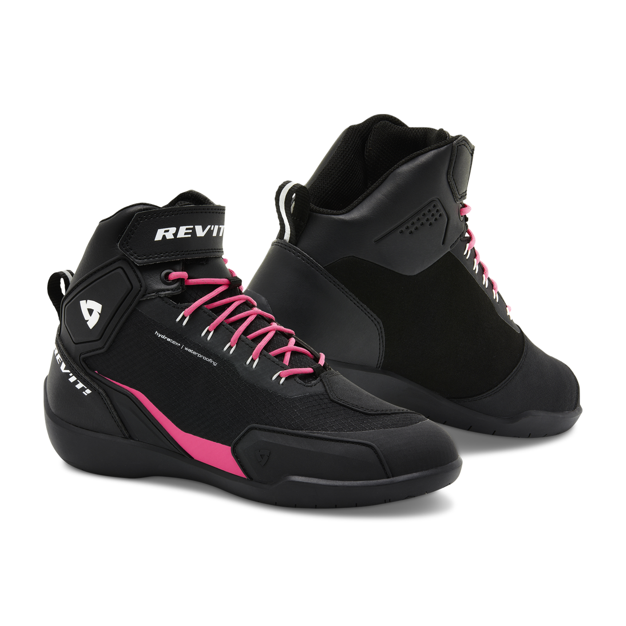 REV'IT! Scarpe Moto Donna G-Force H2O Ladies Nero-Rosa