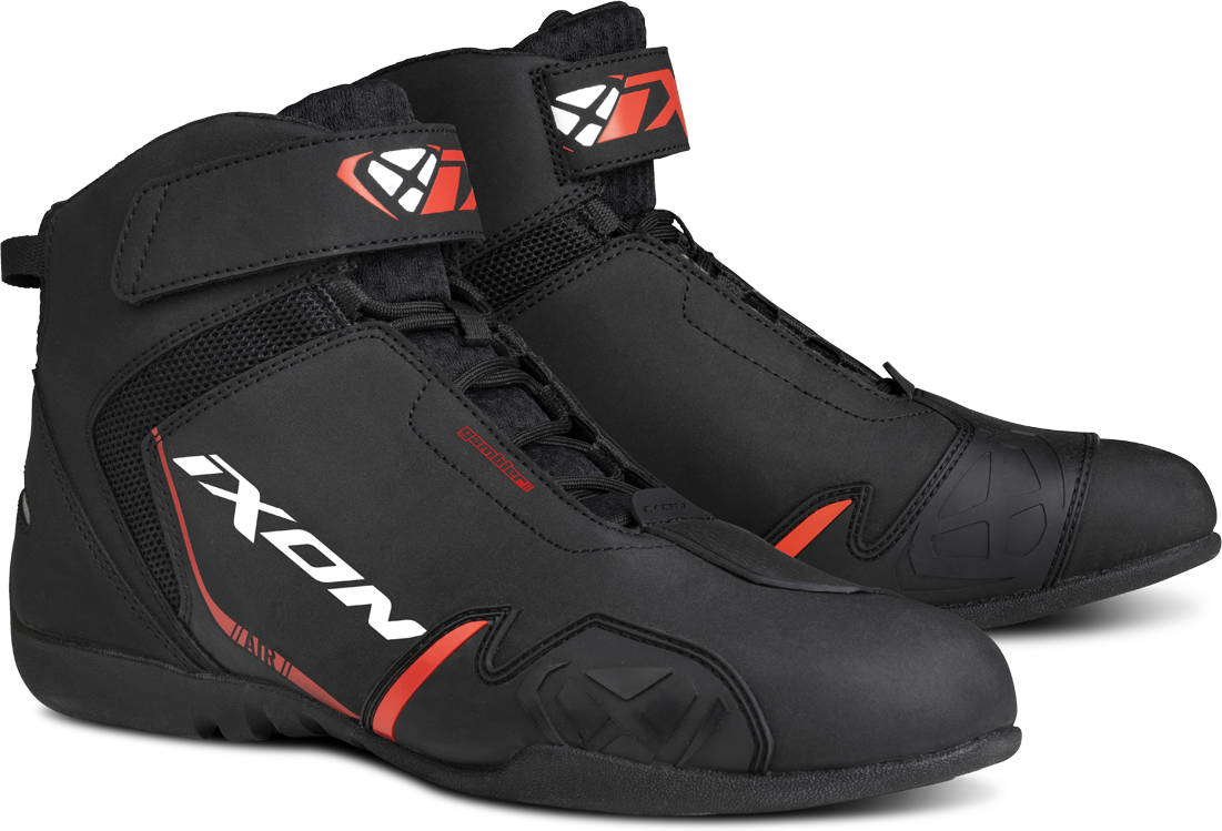 Ixon Scarpe Moto  GAMBLER Nero-Bianco-Rosso