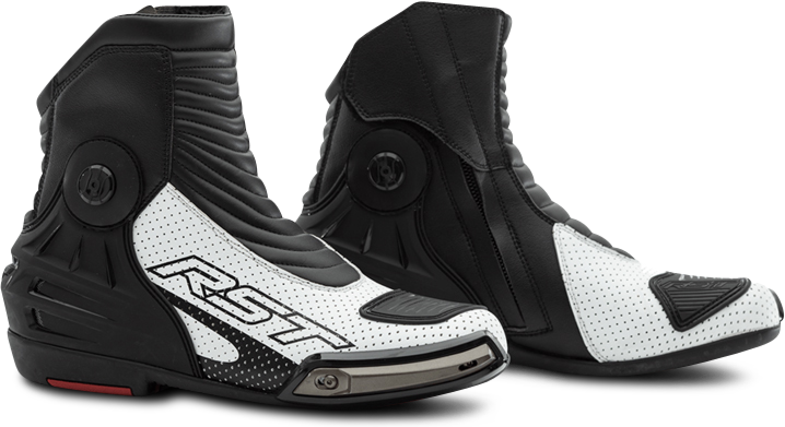 RST Stivali Moto  Tractech Evo 3 Corti Bianco-Nero