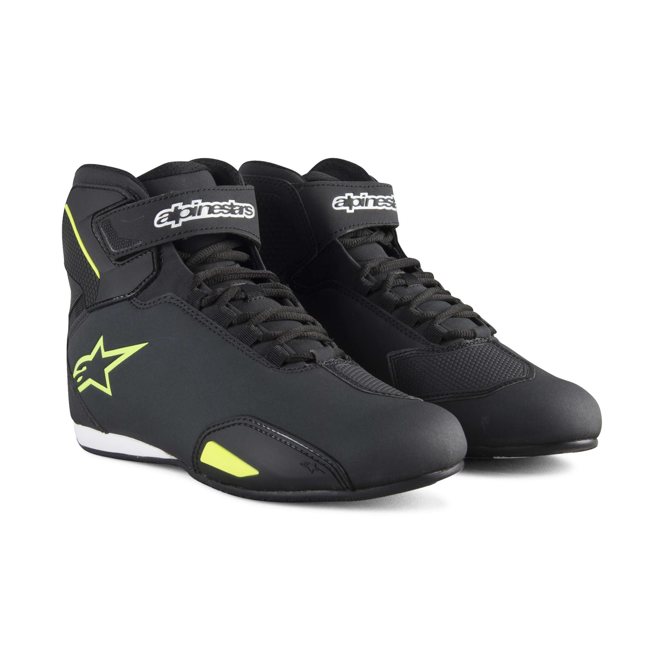 Alpinestars Scarpe Moto  Sector Nero-Giallo Fluo