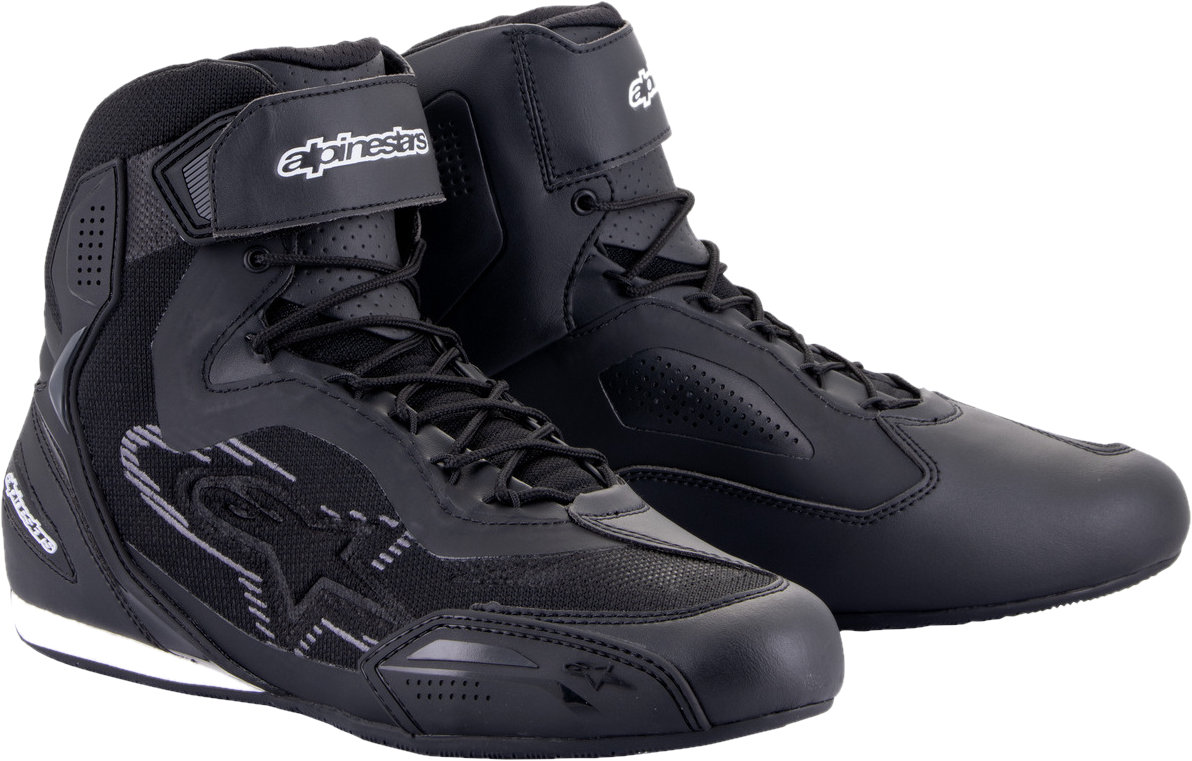 Alpinestars Scarpe Moto  Faster-3 Rideknit Nero-Grigio Scuro