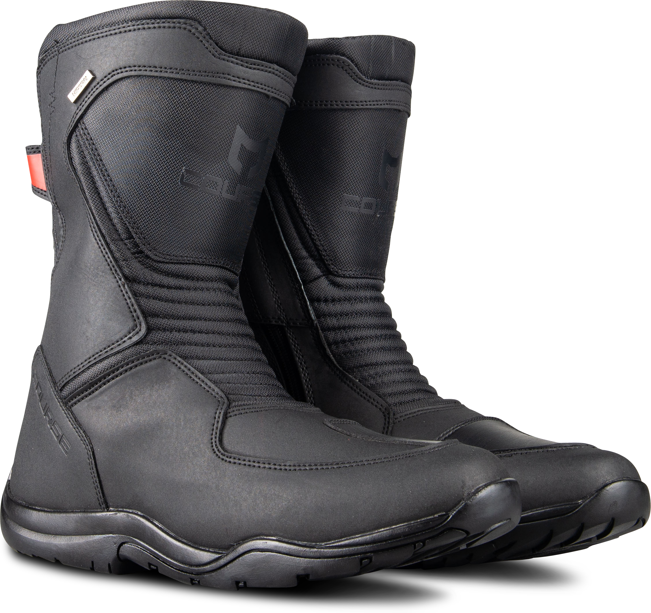 Course Stivali Moto  Mid Velcro Neri