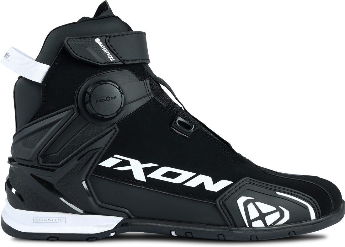 Ixon Scarpe Moto  Bull 2 WP Nero-Bianco