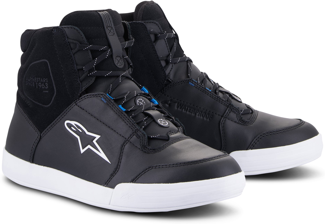 Alpinestars Scarpe Moto  Chrome Waterproof Nero-Bianco-Blu