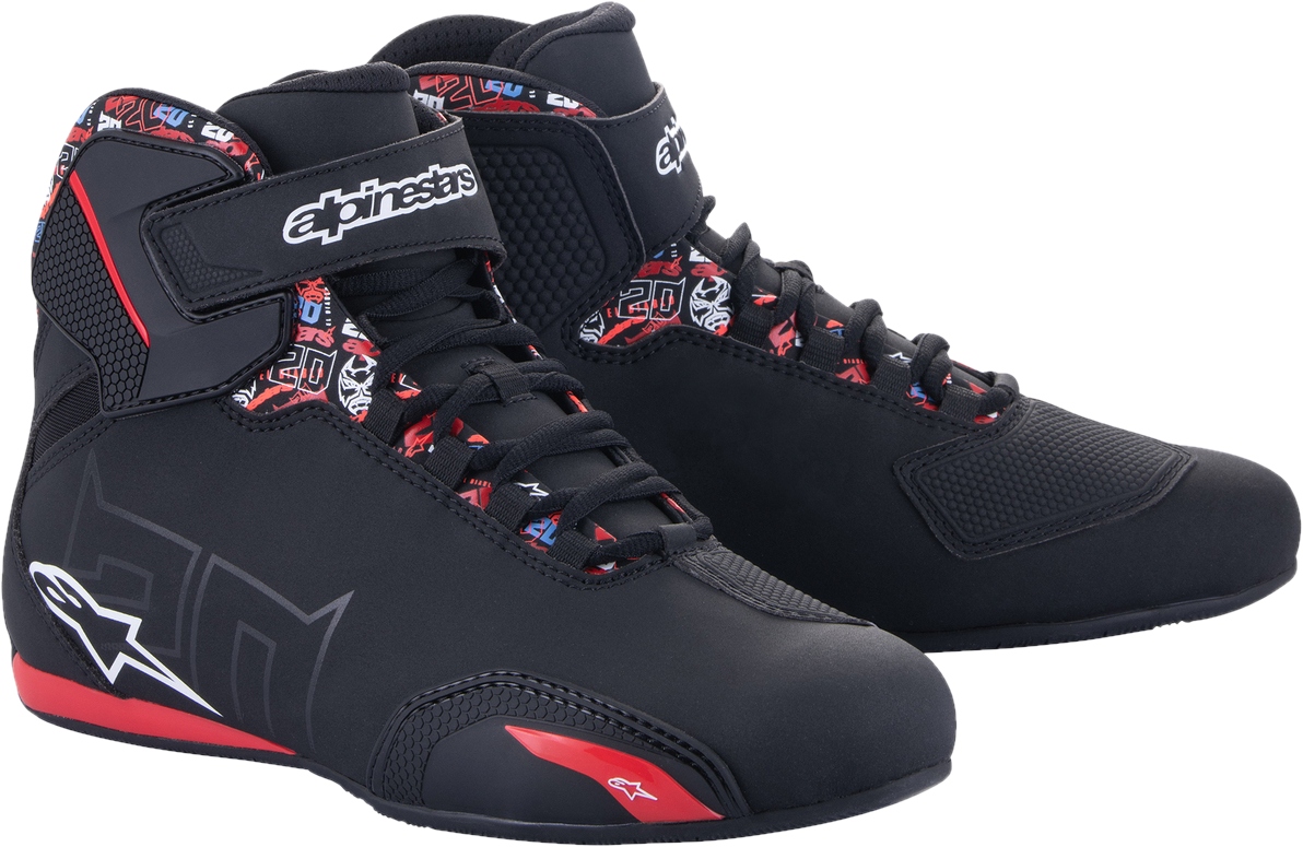 Alpinestars Scarpe Moto  FQ20 Sektor Nero-Rosso