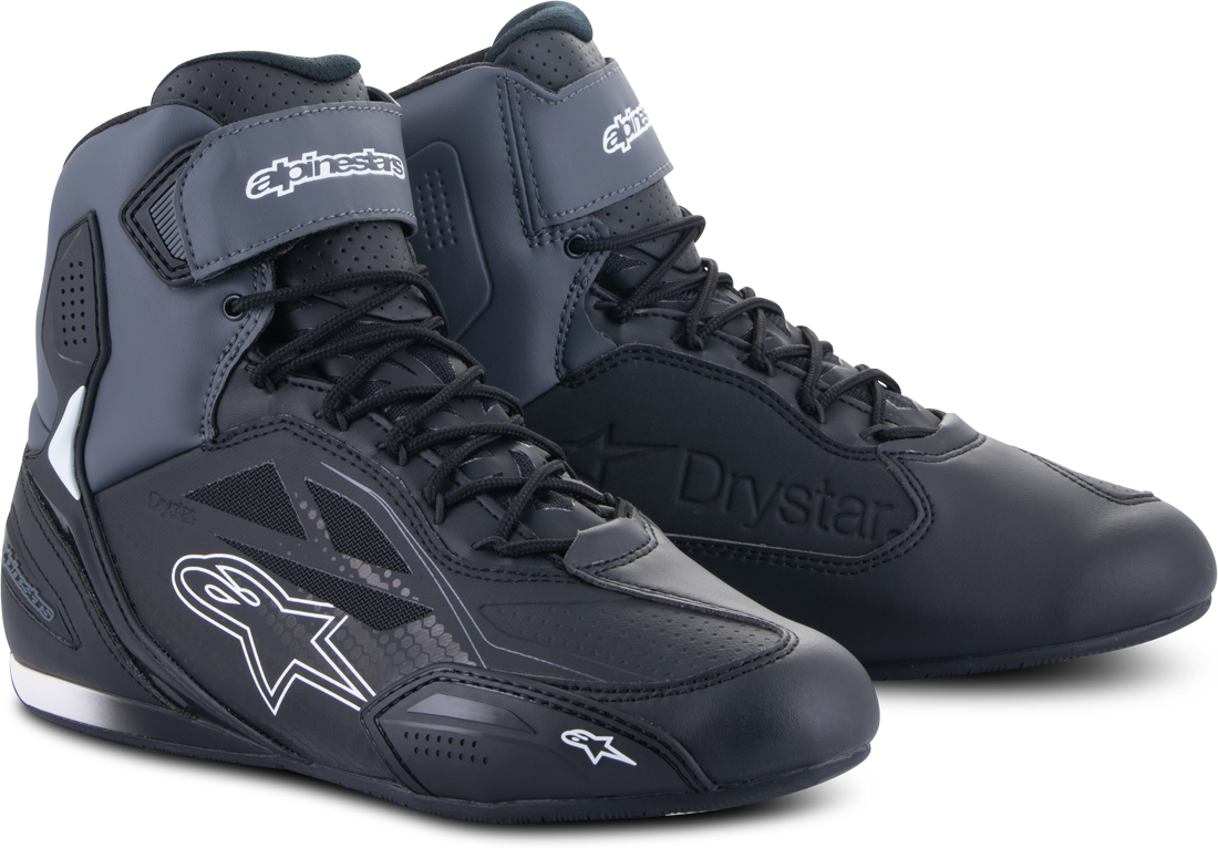 Alpinestars Scarpe Moto  Faster-3 Drystar Nero-Grigio Scuro