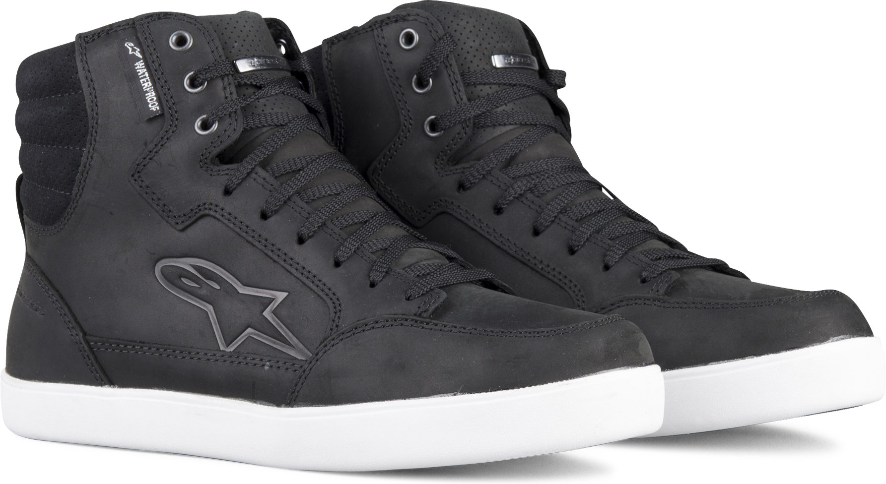 Alpinestars Scarpe Moto  J-6 Waterproof Nero-Bianco