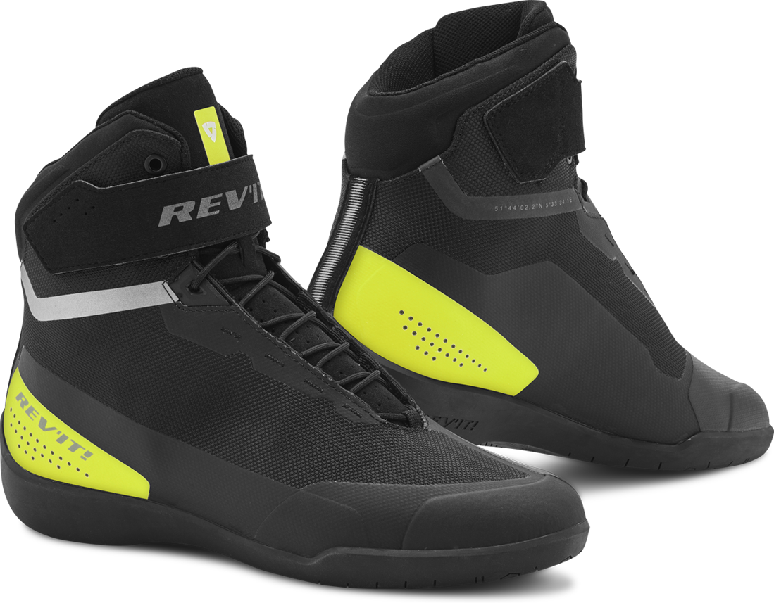 REV'IT! Scarpe Moto  Mission Nero-Giallo Fluo