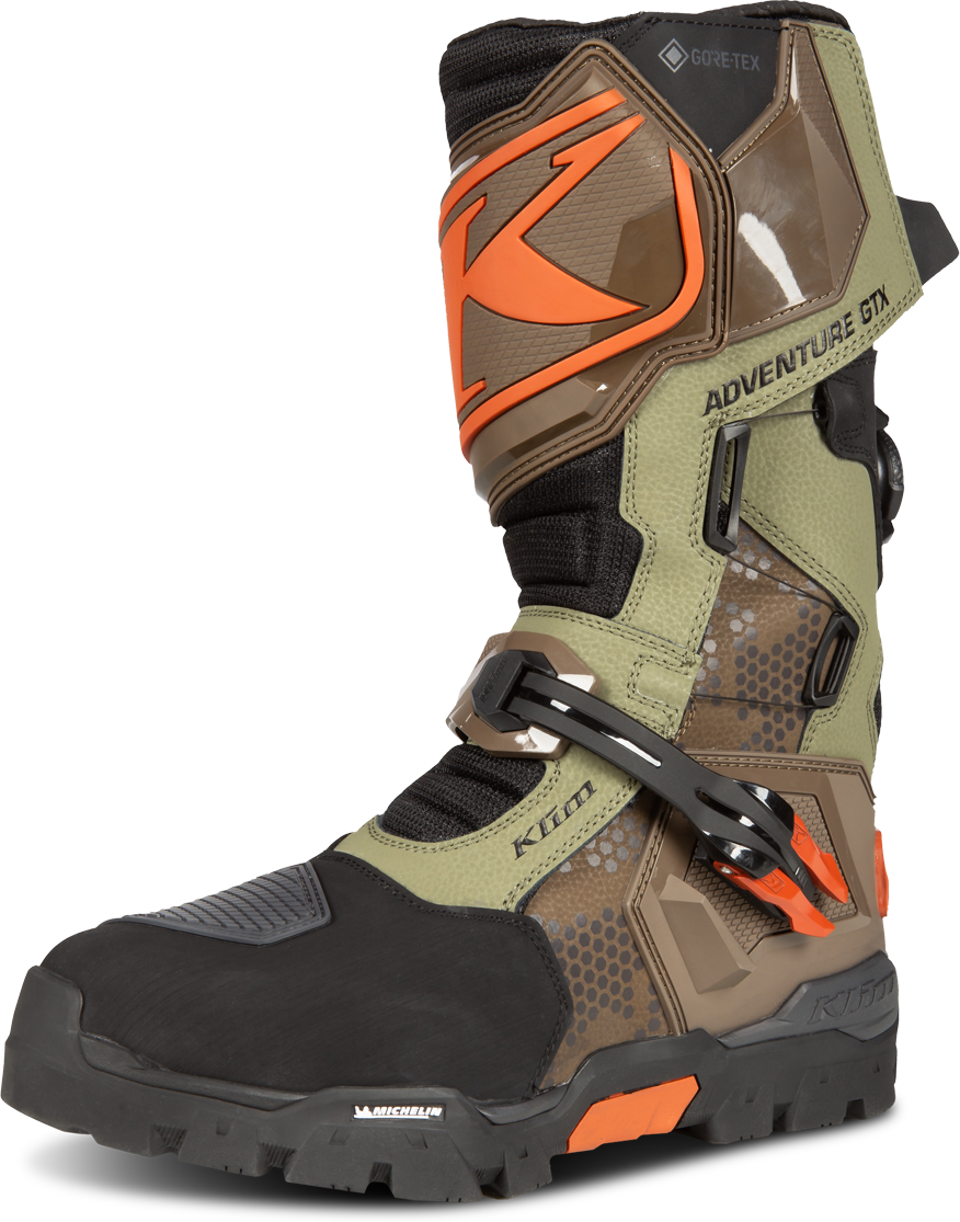 KLIM Stivali Moto  Adventure GTX Burnt Olive-Potter's Clay