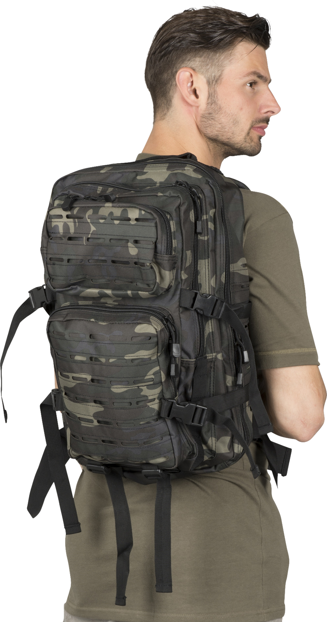 Brandit Zaino  US Cooper Lasercut Large Camo Scuro 40L