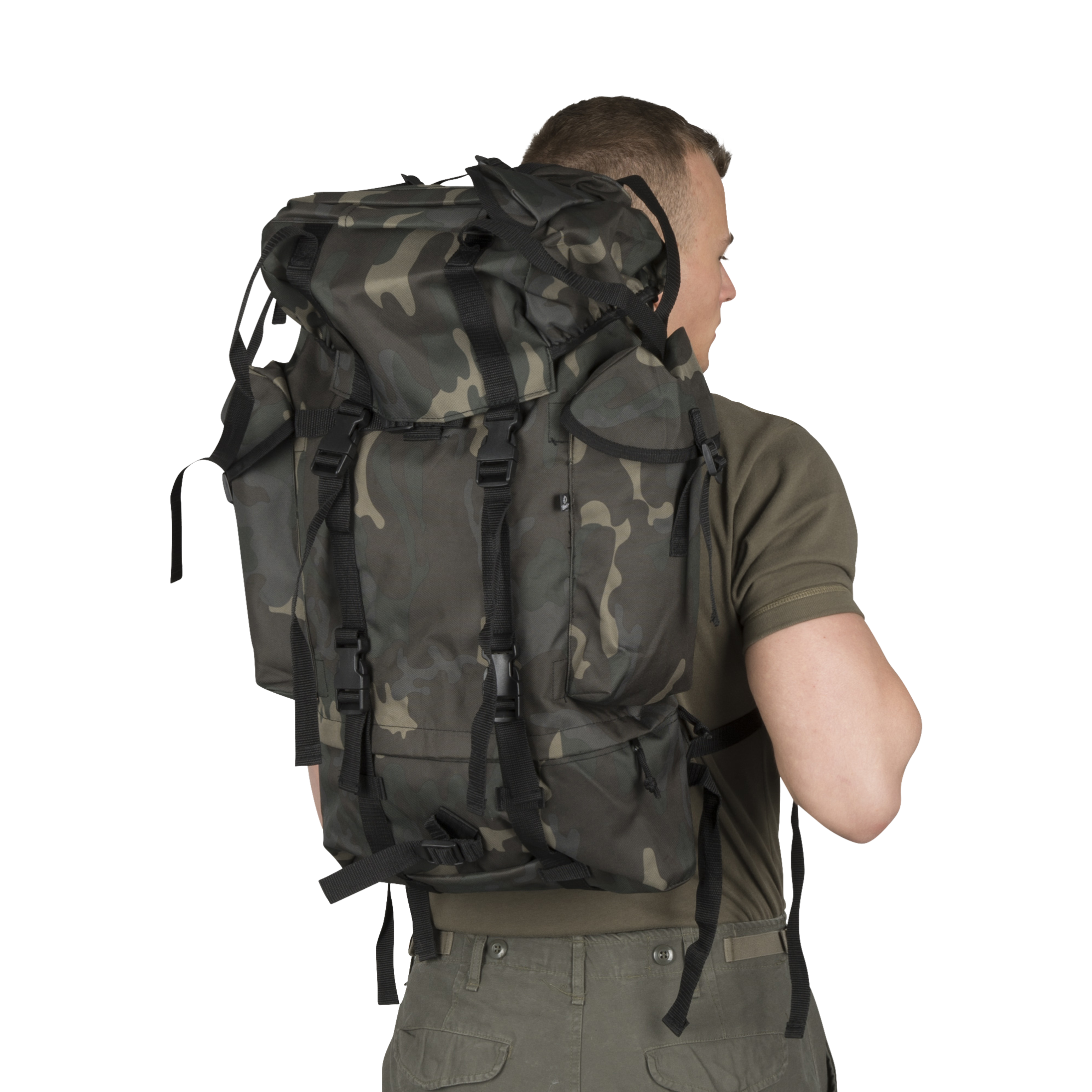 Brandit Zaino  Nylon Camo Scuro 65L