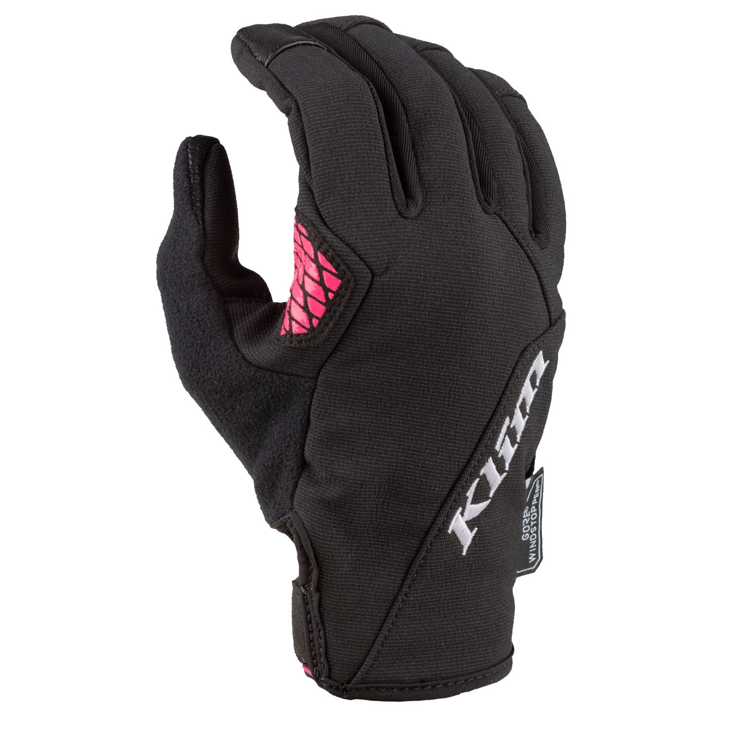 KLIM Guanti Snow Donna  Versa Nero-Knockout Rosa